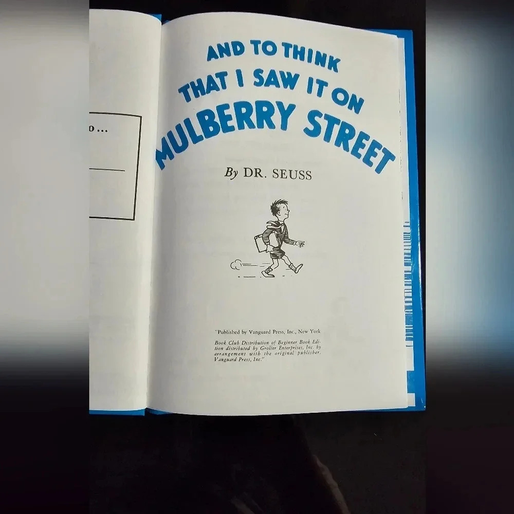 Dr. Seuss Vintage "And to Think That I Saw It on Mulberry Street" BANNED - Picture 2 of 4